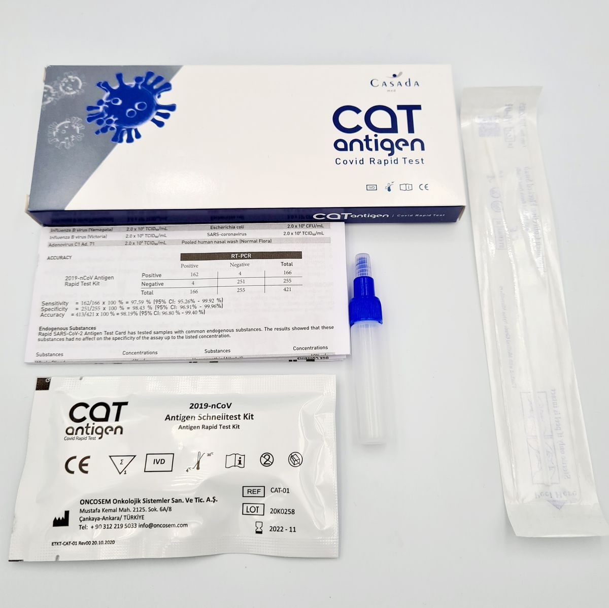 Експрес тест на антиген CAT Antigen-Schnelltest Casada 1 шт. (Німеччина)
