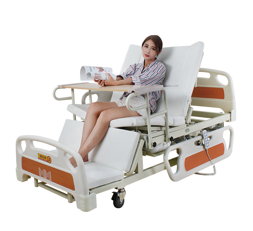 Медичне функціональне ліжко з туалетом та бічним переворотом MIRID E39 (для високих людей)