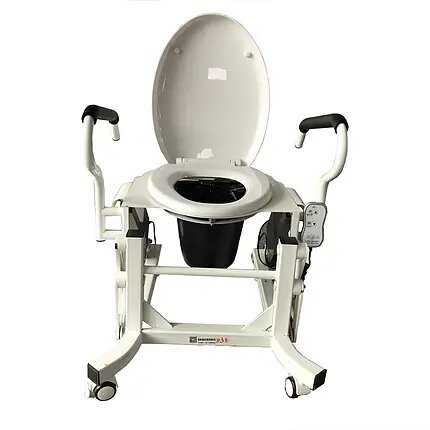 Крісло для туалету з підйомним пристроєм і підставним судном LWY-002