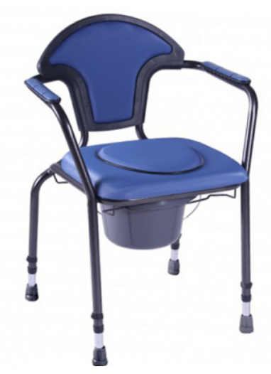 Складаний сталевий стілець-туалет «NEW OPEN» з м’яким сидінням 30051
