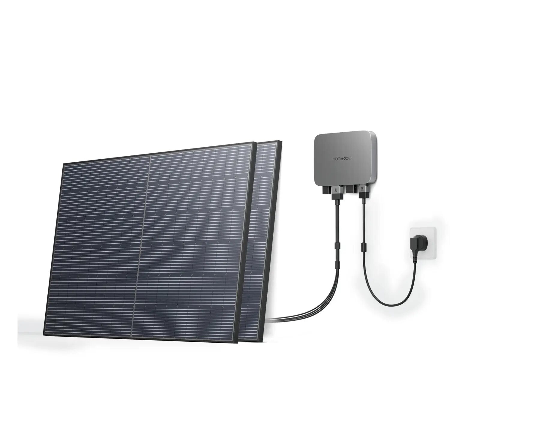 Комплект енергонезалежності EcoFlow PowerStream - мікроінвертор 600W + 2 x 400W стаціонарні сонячні панелі
